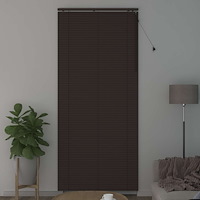 vidaXL Persienn Mörkbrun 110 x 250 cm 35 mm Massivt Paulownia-trä