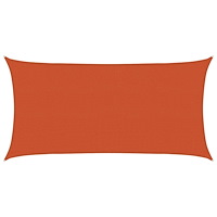 vidaXL Solsätt segel Orange 2 x 6 m HDPE