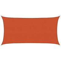 vidaXL Solsätt segel Orange 2,5 x 6 m HDPE