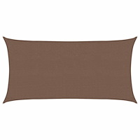 vidaXL Solsätt segel Brun 2 x 6 m HDPE