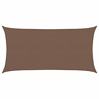 vidaXL Solsätt segel Brun 2,5 x 6 m HDPE