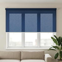 vidaXL Utomhus Rullgardin 90% UV Block Blå 140 x 140 cm HDPE