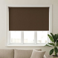 vidaXL Utomhus Rullgardin 90% UV Block Brun 140 x 140 cm HDPE