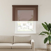 vidaXL Utomhus Rullgardin 90% UV Block Taupe 240 x 140 cm HDPE