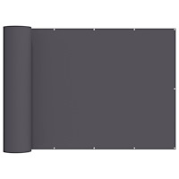vidaXL Balkongskärm 180 x 200 cm Tyg med PU-beläggning Antracit