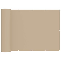 vidaXL Balkongskärm 180 x 300 cm Tyg med PU-beläggning Beige