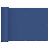 vidaXL Balkongskärm 150 x 500 cm Tyg med PU-beläggning Blå