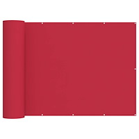 vidaXL Balkongskärm 150 x 500 cm Tyg med PU-beläggning Vinröd