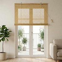 vidaXL Rullgardin Naturlig 80 x 220 cm Bambu