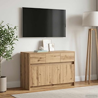vidaXL TV-skåp 91 x 34 x 61 cm Artisan-ek Konstruerat trä