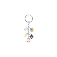 Nordic Souvenir Nyckelring Bamse, Skalman, L Skutt, Vargen, metall 70 mm