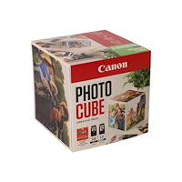 CANON Canon Photo Cube Creative Pack - 2-pack - svart, färg (cyan, magenta, gul) - original - blank - bläckpatron/papperssats