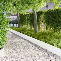 vidaXL Kant för gräsmatta 10 pcs 103 x 25 cm Stål Vit