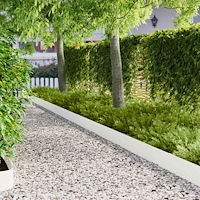 vidaXL Kant för gräsmatta 30 pcs 103 x 20 cm Stål Vit
