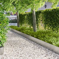 vidaXL Kant för gräsmatta 20 pcs 100 x 18 cm Stål Silver