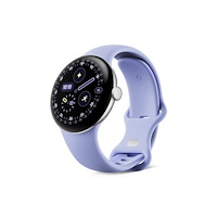 Google Google Pixel Watch 4 - polerat silver aluminium - smart klocka med aktivt band - iris - 32 GB