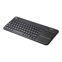Logitech Logitech Wireless Touch Keyboard K400 Plus - tangentbord - italiensk - svart Inmatningsenhet