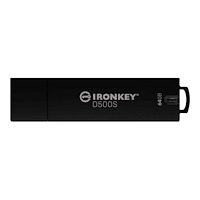 Kingston Technology Kingston IronKey D500S - USB flash-enhet - 64 GB - TAA-kompatibel