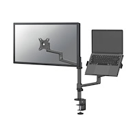 NewStar Neomounts DS20-425BL2 monteringssats - justerbar arm med full rörlighet - för LCD-bildskärm/bärbar dator - svart