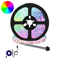 vidaXL LED Band 12 pcs Svart och Transparent 3000 mm Koppar och plast