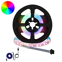 vidaXL LED Band 12 pcs Svart och Transparent 40 x 0,8 x 0,3 cm