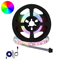 vidaXL LED Band 12 pcs Svart och Transparent 450 mm Koppar och plast