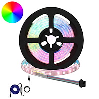 vidaXL LED Band 12 pcs Svart och Transparent 900 mm Koppar och plast
