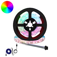 vidaXL LED Band 12 pcs Svart och Transparent 1000 mm Koppar och plast