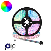 vidaXL LED Band 12 pcs Svart och Transparent 2300 mm Koppar och plast