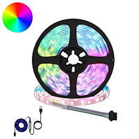 vidaXL LED Band 12 pcs Svart och Transparent 4000 mm Koppar och plast