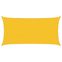vidaXL Solsätt segel Gul 2 x 6 m HDPE