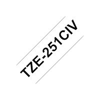 Brother Brother TZe-231CIV - bandlaminat - 1 kassett(er) - Rulle (1,2 cm x 8 m)