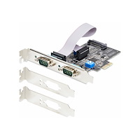 StarTech.com Startech 2-Port Serial PCIe Card, Dual-Port PCI Express to RS232/RS422/RS485 (DB9) Serial Card, Low-Profile Brackets Inc...