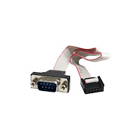 StarTech.com StarTech.com 16in 9 Pin Serial Male to 10 Pin Motherboard Header Panel Mount Cable - motherboard to RS232 (PNL9M16) - se...
