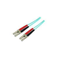 StarTech.com StarTech.com Aqua OM4 Duplex fiberoptisk kabel i multiläge - 100 Gb - 50/125 - LSZH - LC/LC - 3 m - nätverkskabel - 3 m...