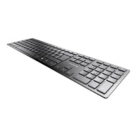 CHERRY CHERRY KW 9100 SLIM - tangentbord - QWERTY - brittisk - svart, silver Inmatningsenhet