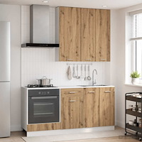 vidaXL Köksenhet LYON 5 pcs Artisan-ek Konstruerat trä