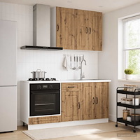vidaXL Köksenhet KALMAR 5 pcs Artisan-ek Konstruerat trä