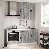 vidaXL Köksenhet KALMAR 5 pcs Grå Sonoma Konstruerat trä