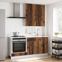 vidaXL Köksenhet KALMAR 5 pcs Gammalt trä Konstruerat trä