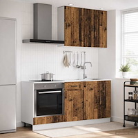 vidaXL Köksenhet LUCCA 5 pcs Gammalt trä Konstruerat trä
