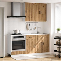 vidaXL Köksenhet LUCCA 5 pcs Artisan-ek Konstruerat trä
