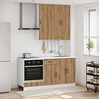 vidaXL Köksenhet LUCCA 5 pcs Artisan-ek Konstruerat trä