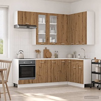 vidaXL Köksenhet LYON 8 pcs Artisan-ek Konstruerat trä