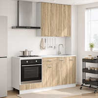 vidaXL Köksenhet LYON 5 pcs Sonoma-ek Konstruerat trä