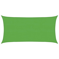 vidaXL Solsätt segel Ljusgrön 2,5 x 6 m HDPE