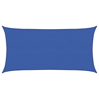 vidaXL Solsätt segel Blå 2 x 6 m HDPE