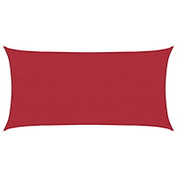 vidaXL Solsätt segel Röd 2 x 6 m HDPE