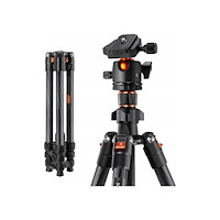 KF K&F stativ ultralätt kolfiber 162 cm 8 kg för kamera/telefon...