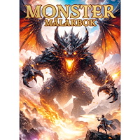Tukan Förlag Monster målarbok (häftad)